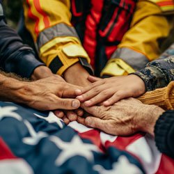 Emergency-Services-Ministrie-Hands-On-Top-Of-Flag-Square-Pic